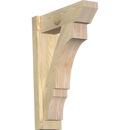 Ekena Millwork Balboa Slat Rough Sawn Outlooker, Douglas Fir, 6"W x 18"D x 26"H OUT06X18X26BOA06RDF